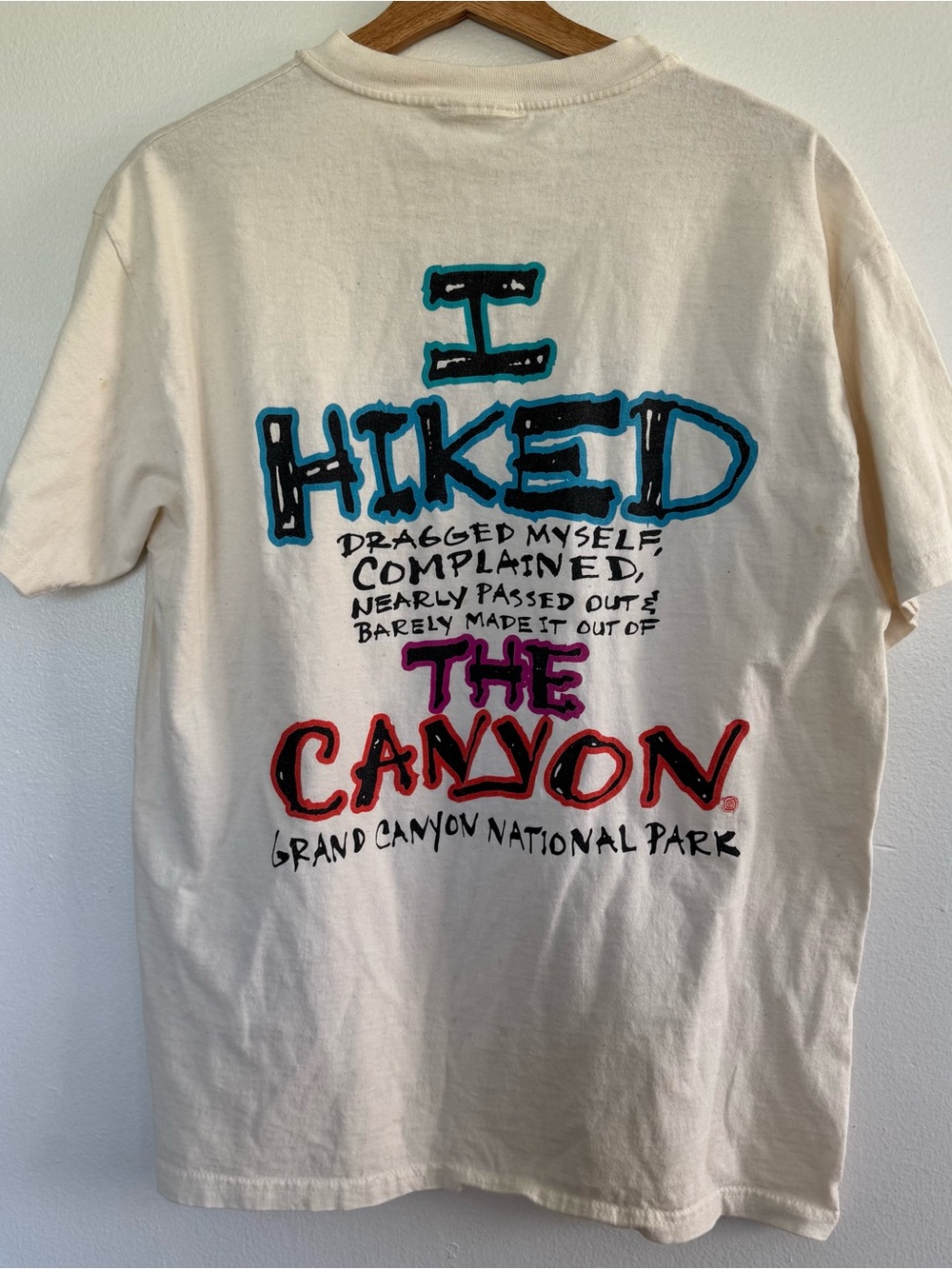 Vintage Grand Canyon National Park T-Shirt Mens Large Hiking Outdoors Nature Tee